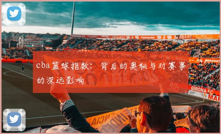 cba篮球指数：背后的奥秘与对赛事的深远影响