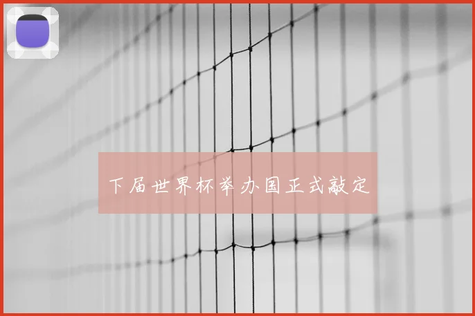下届世界杯举办国正式敲定